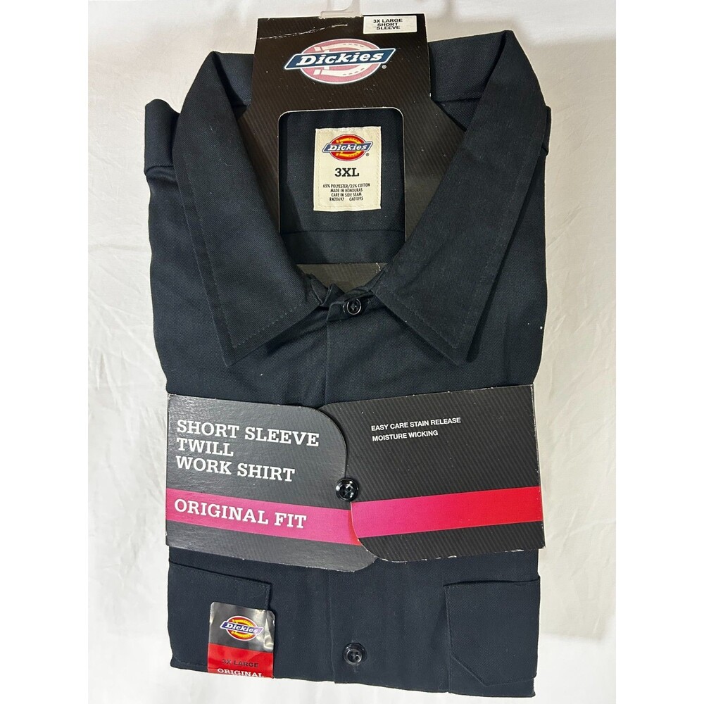 Dickies Short Sleeve Twill Work Shirt Original Fit Men’s Size 3XL NWT